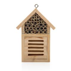 Vue Petit hôtel à insectes de couleur marron| Krokrodeal
