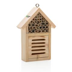 Vue Petit hôtel à insectes de couleur marron| Krokrodeal