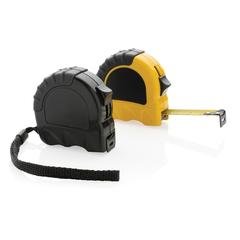 Vue Mètre ruban 3M/16 mm en plastique recyclé RCS de couleur jaune| Krokrodeal