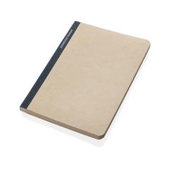Vue Stylo Carnet A5 en papier canne à sucre de couleur bleu| Krokrodeal
