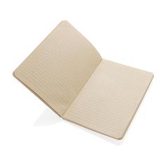 Vue Stylo Carnet A5 en papier canne à sucre de couleur bleu| Krokrodeal