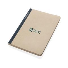 Vue Stylo Carnet A5 en papier canne à sucre de couleur bleu| Krokrodeal