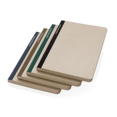 Vue Stylo Carnet A5 en papier canne à sucre de couleur bleu| Krokrodeal