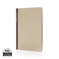 Vue Stylo Carnet A5 en papier canne à sucre de couleur marron| Krokrodeal