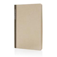 Vue Stylo Carnet A5 en papier canne à sucre de couleur marron| Krokrodeal