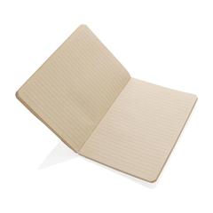 Vue Stylo Carnet A5 en papier canne à sucre de couleur marron| Krokrodeal