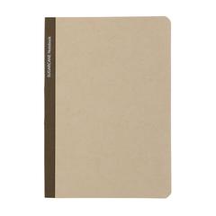 Vue Stylo Carnet A5 en papier canne à sucre de couleur marron| Krokrodeal
