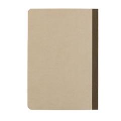 Vue Stylo Carnet A5 en papier canne à sucre de couleur marron| Krokrodeal