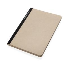 Vue Stylo Carnet A5 en papier canne à sucre de couleur noir| Krokrodeal