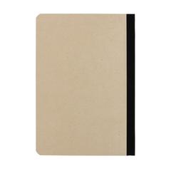 Vue Stylo Carnet A5 en papier canne à sucre de couleur noir| Krokrodeal