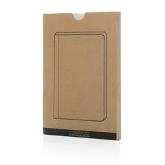 Vue Stylo Carnet A5 en papier canne à sucre de couleur noir| Krokrodeal