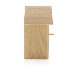Vue Maison pour oiseaux en bois de couleur marron| Krokrodeal