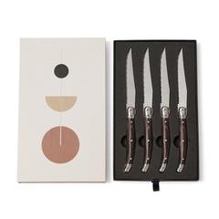 Vue VINGA Couteaux à viande Gigaro de couleur gris| Krokrodeal