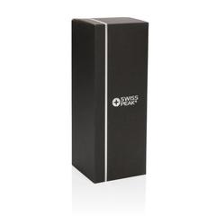 Vue Bouteille sport en tritan Swiss Peak de couleur noir| Krokrodeal