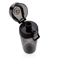 Vue Bouteille sport en tritan Swiss Peak de couleur noir| Krokrodeal