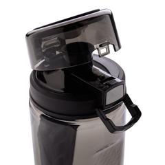 Vue Bouteille sport en tritan Swiss Peak de couleur noir| Krokrodeal