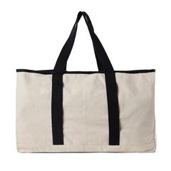 Vue VINGA Sac de plage en toile recyclée AWARE™ Volonne de couleur blanc| Krokrodeal