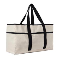Vue VINGA Sac de plage en toile recyclée AWARE™ Volonne de couleur blanc| Krokrodeal