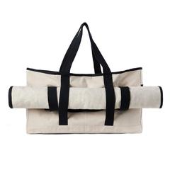 Vue VINGA Sac de plage en toile recyclée AWARE™ Volonne de couleur blanc| Krokrodeal