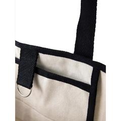 Vue VINGA Sac de plage en toile recyclée AWARE™ Volonne de couleur blanc| Krokrodeal