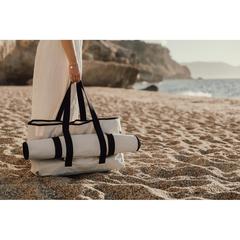 Vue VINGA Sac de plage en toile recyclée AWARE™ Volonne de couleur blanc| Krokrodeal