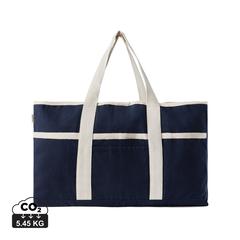 Vue VINGA Sac de plage en toile recyclée AWARE™ Volonne de couleur bleu| Krokrodeal