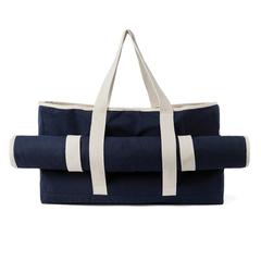 Vue VINGA Sac de plage en toile recyclée AWARE™ Volonne de couleur bleu| Krokrodeal