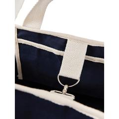 Vue VINGA Sac de plage en toile recyclée AWARE™ Volonne de couleur bleu| Krokrodeal