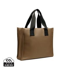 Vue VINGA Sac de plage en toile recyclée AWARE™ Volonne de couleur marron| Krokrodeal
