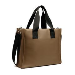 Vue VINGA Sac de plage en toile recyclée AWARE™ Volonne de couleur marron| Krokrodeal
