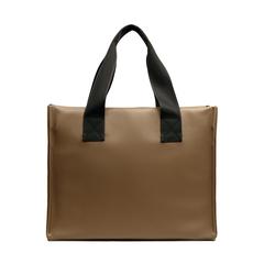 Vue VINGA Sac de plage en toile recyclée AWARE™ Volonne de couleur marron| Krokrodeal
