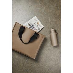 Vue VINGA Sac de plage en toile recyclée AWARE™ Volonne de couleur marron| Krokrodeal