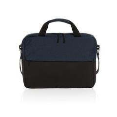 Vue Sacoche ordinateur 15.6" en rPET AWARE™ Kazu de couleur bleu| Krokrodeal