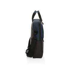 Vue Sacoche ordinateur 15.6" en rPET AWARE™ Kazu de couleur bleu| Krokrodeal