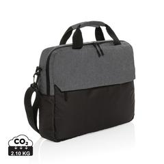 Vue Sacoche ordinateur 15.6" en rPET AWARE™ Kazu de couleur gris| Krokrodeal