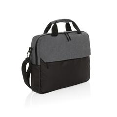 Vue Sacoche ordinateur 15.6" en rPET AWARE™ Kazu de couleur gris| Krokrodeal