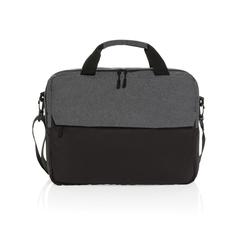 Vue Sacoche ordinateur 15.6" en rPET AWARE™ Kazu de couleur gris| Krokrodeal