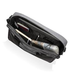 Vue Sacoche ordinateur 15.6" en rPET AWARE™ Kazu de couleur gris| Krokrodeal