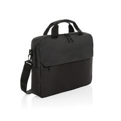Vue Sacoche ordinateur 15.6" en rPET AWARE™ Kazu de couleur noir| Krokrodeal