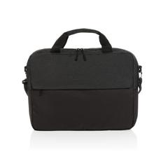 Vue Sacoche ordinateur 15.6" en rPET AWARE™ Kazu de couleur noir| Krokrodeal