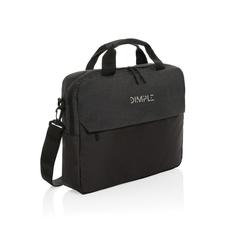 Vue Sacoche ordinateur 15.6" en rPET AWARE™ Kazu de couleur noir| Krokrodeal
