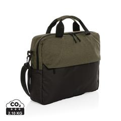 Vue Sacoche ordinateur 15.6" en rPET AWARE™ Kazu de couleur vert| Krokrodeal