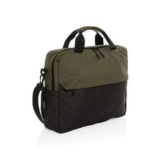 Vue Sacoche ordinateur 15.6" en rPET AWARE™ Kazu de couleur vert| Krokrodeal