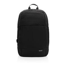 Vue Sac à dos moderne pour ordinateur 15,6" Swiss Peak AWARE™ de couleur noir| Krokrodeal
