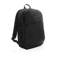 Vue Sac à dos moderne pour ordinateur 15,6" Swiss Peak AWARE™ de couleur noir| Krokrodeal