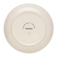Vue Set de 2 assiettes 28cm Ukiyo de couleur blanc| Krokrodeal