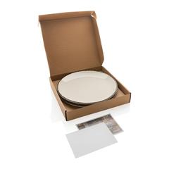 Vue Set de 2 assiettes 28cm Ukiyo de couleur blanc| Krokrodeal
