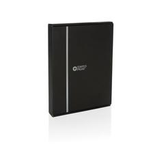 Vue Conférencier A5 AWARE™ Swiss Peak Script de couleur noir| Krokrodeal
