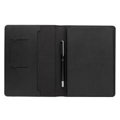 Vue Conférencier A5 AWARE™ Swiss Peak Script de couleur noir| Krokrodeal