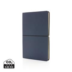 Vue Carnet de notes A5 à couverture souple de couleur bleu| Krokrodeal